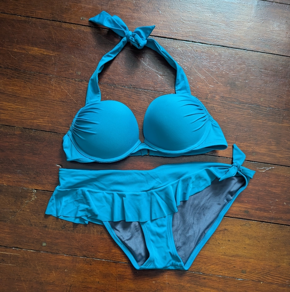 Victoria's Secret Bombshell Push Up Bikini Top And Bottom